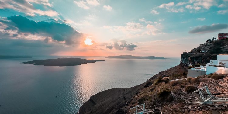 santorini sunset