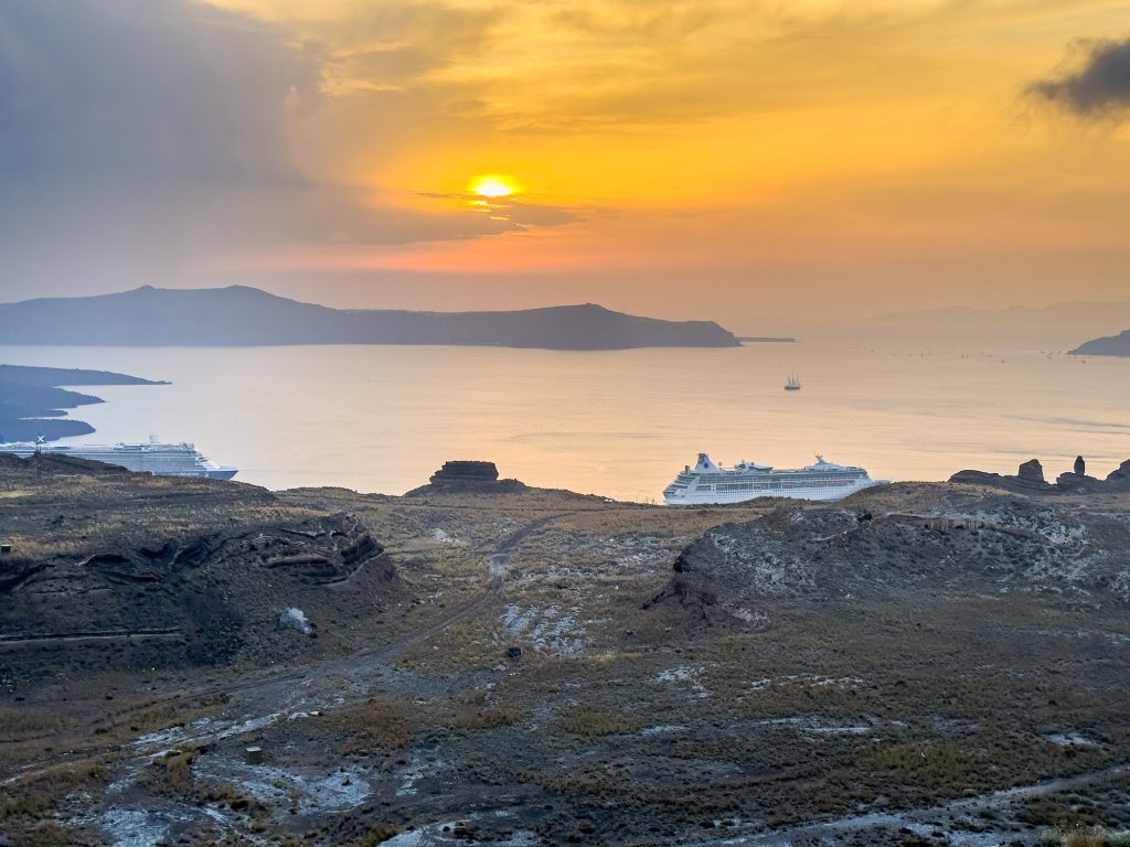 santorini sunset